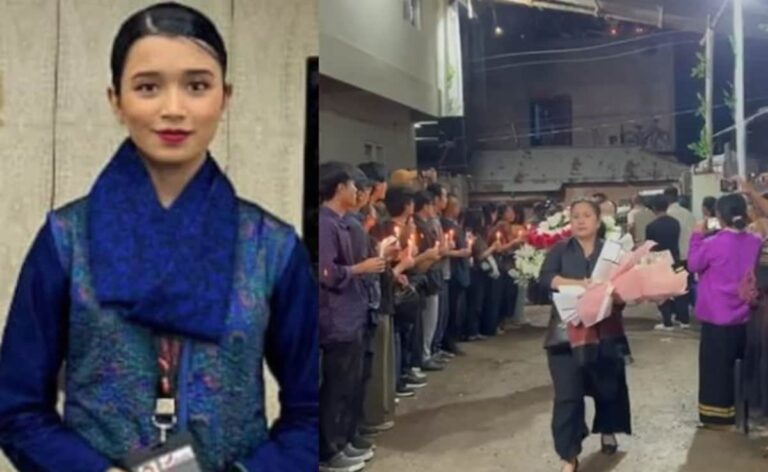 Body Of Air India Crew Member Lamnunthem Singson Reaches Manipur, Thousands Bid Her Farewell
