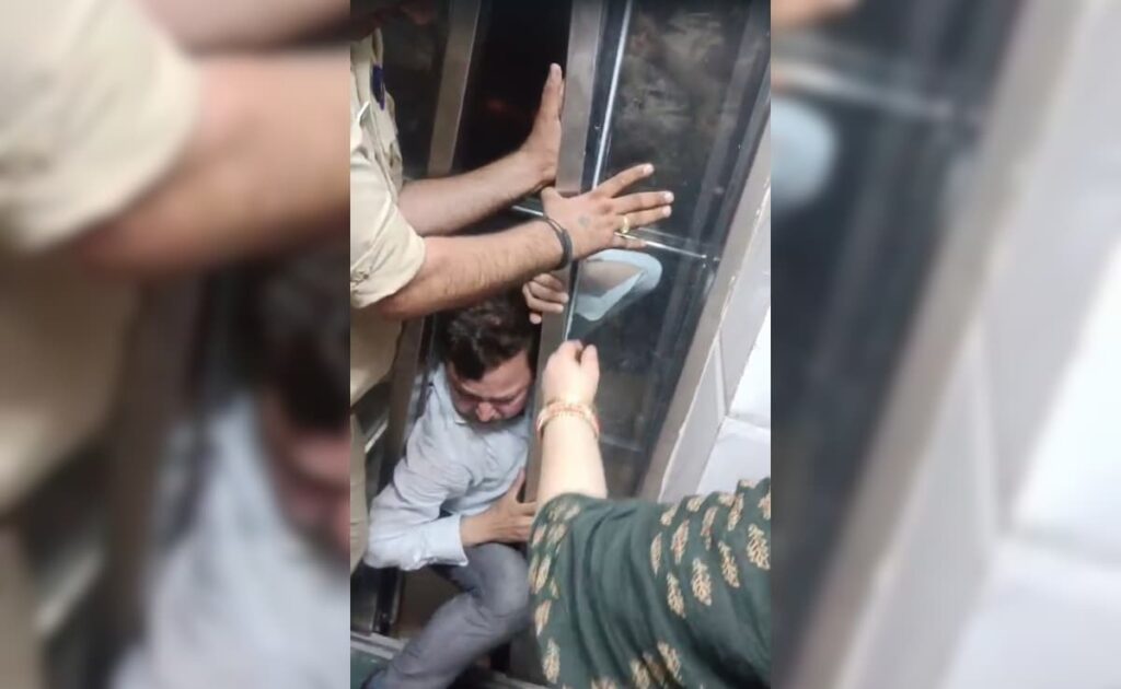 6 Of Family Stuck In Lift Late At Night Rescued After 45 Minutes In UP