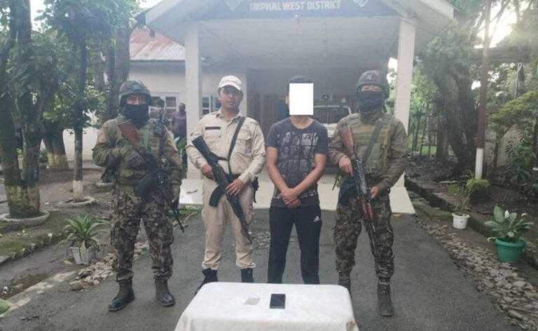 3 Insurgents Arrested For Extortion, Firearms Recovered In Manipur