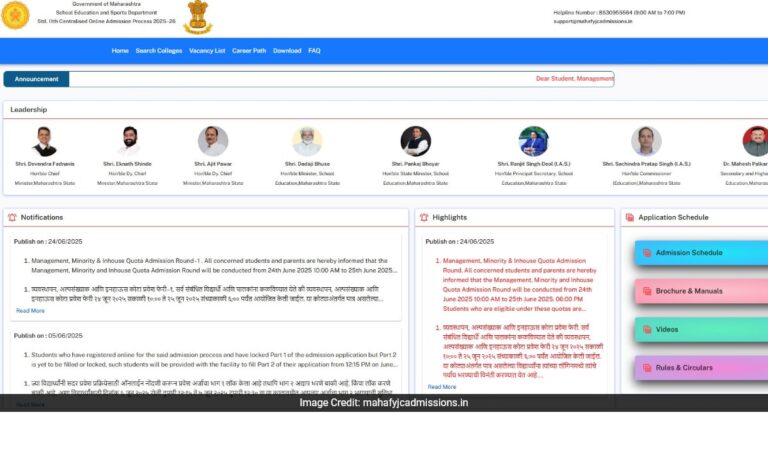 Maharashtra FYJC Allotment, Cut-Off List To Release Today At 5 PM, Check Details Here