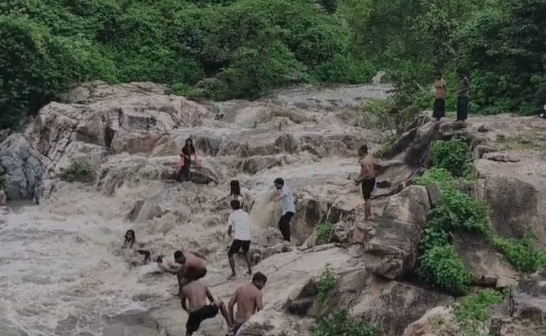 Video: 6 Women Slip On Top Of Bihar Waterfall, Saved Just Before Reaching Edge