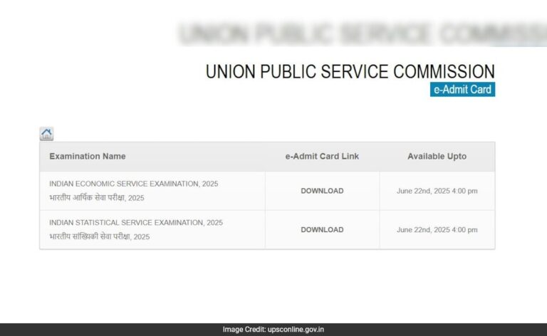 UPSC IES/ISS Admit Card 2025 To Be Released Soon, Direct Link Here