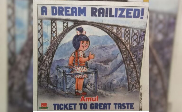 "Dream 'Railized'": Amul's Chenab Bridge Topical Gets Minister's Response