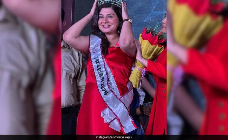 Pics: Aishwarya Raj, Wife Of BJP MLA Vishal Prashant, Crowned Mrs Bihar 2025
