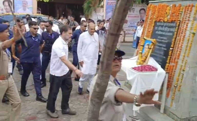 Shoe Controversy Entangles Rahul Gandhi During Bhopal Visit