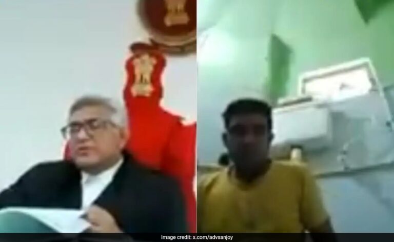 Man Seen Attending Gujarat High Court Proceedings From Toilet Seat