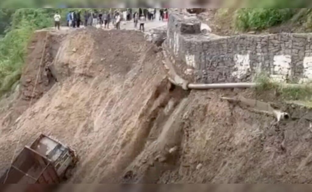 Rain, Landslides Wreak Havoc In Nagaland, Part Of NH-2 Sinks