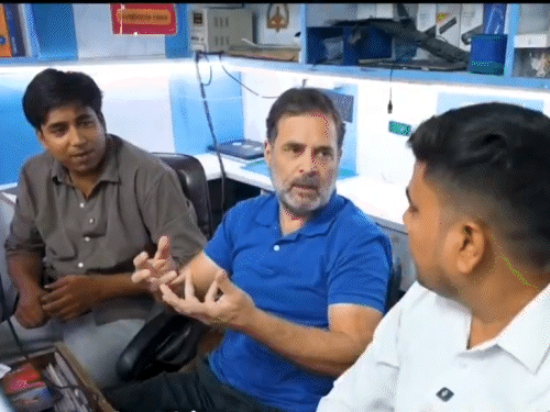 राहुल बोले- मोदी नारे उछालने में माहिर, सॉल्यूशन के नहीं:मैन्यूफैक्चरिंग 10 साल में 14% घटी; कहा- हम असेंबल करते प्रोडक्शन नहीं