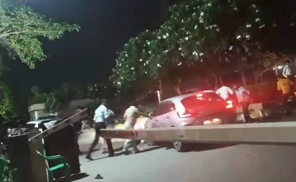 Video: Man Breaks Through Barrier, Rams Car Into People In Noida