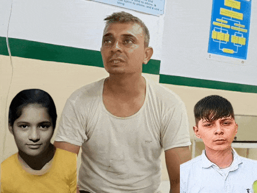 हरियाणा में बेटा-बेटी का हत्यारा दूसरी शादी करना चाहता था:बच्चे नहीं माने तो रास्ते से हटाया, फिर जहर खाने का भी ड्रामा रचा