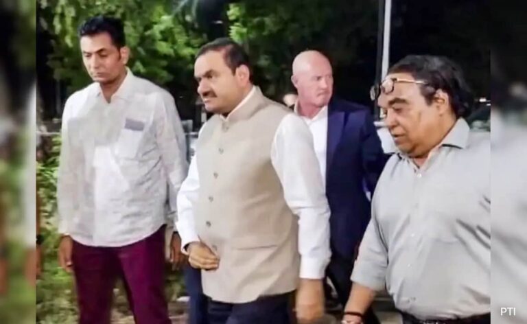 Gautam Adani Visits Ex Chief Minister Vijay Rupani's Home, Pays Tribute