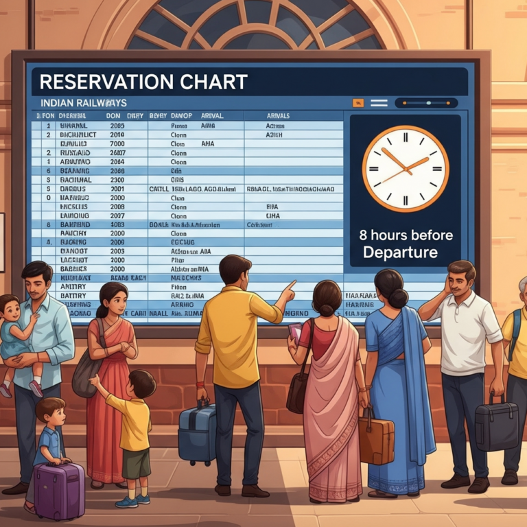 ट्रेन निकलने से 8 घंटे पहले कन्फर्म होगा टिकट:अभी 4 घंटे पहले चार्ट बनने पर पता चलता है; रेलवे देशभर में लागू करेगा नियम