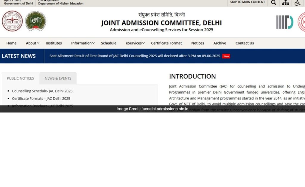 Joint Admission Committee Seat Allotment Result Released For Round 1, Details Here
