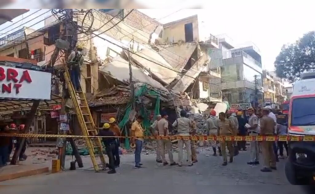 2 Feared Trapped After Building Collapses In Delhi's Rohini