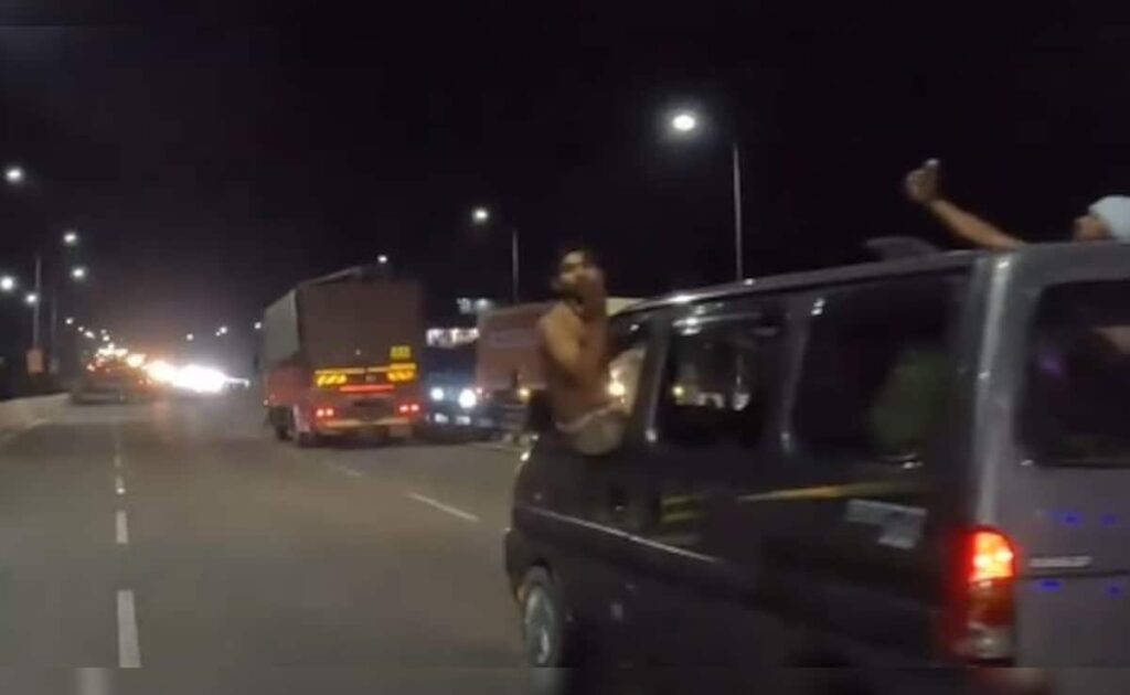 Video: Shirtless Men Hang Out Of Car, Harass Woman Biker On Haridwar Highway