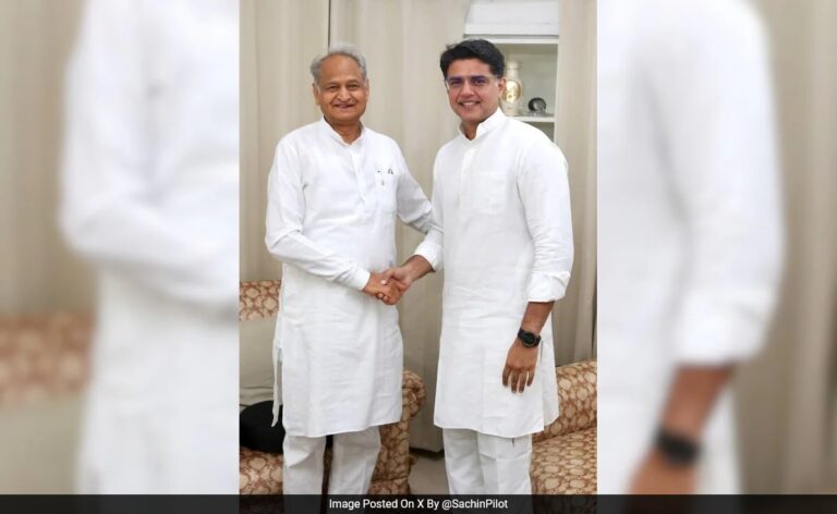 Sachin Pilot Meets Ashok Gehlot, Invites Him To Programme On Father's 25th Death Anniversary