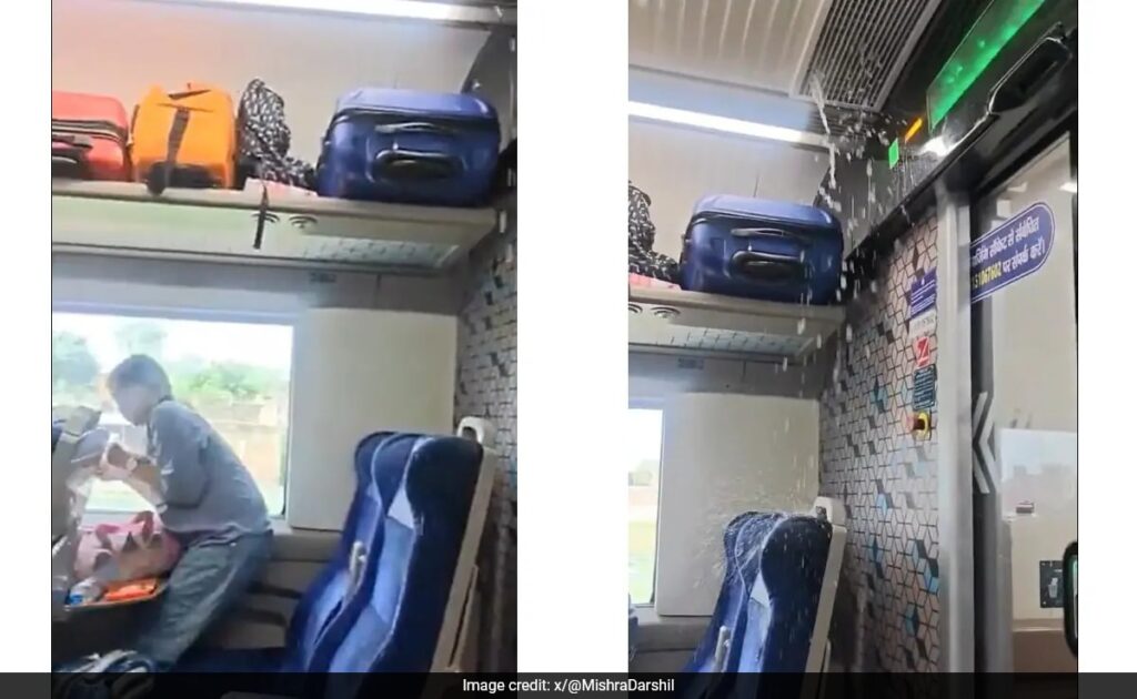 Video Showing Water Leakage On Delhi-Bound Vande Bharat Goes Viral, Railways Reacts