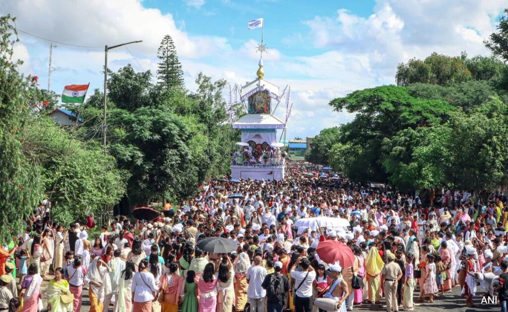 Manipur Celebrates 'Kang' Festival, Thousands Pull Lord Jagannath's Chariot In Rath Yatra