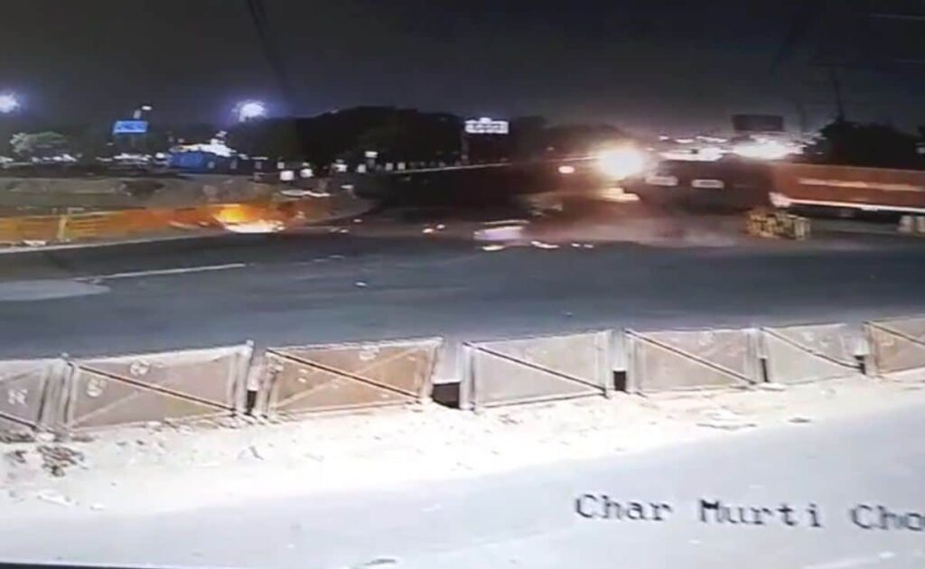 Video: Rider, Woman Die After Speeding Ducati Plunges Into Pit In Greater Noida