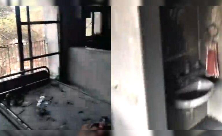 Charred Walls, Interiors: Plane Crash Impact On Building In Medical College