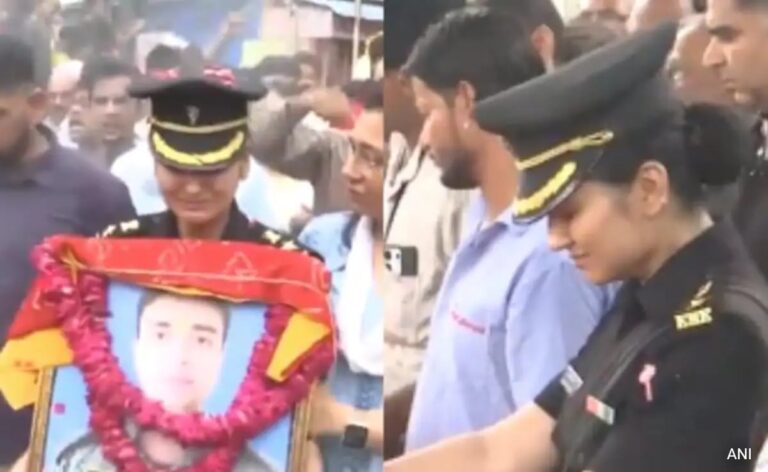 Uttarakhand Chopper Crash Pilot's Wife's Farewell To Husband In Uniform