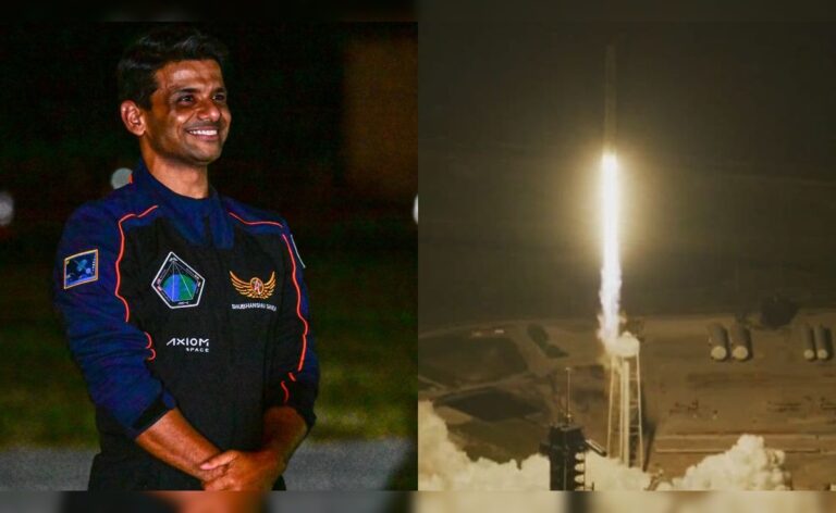 Shubhanshu Shukla Heads To Space As Falcon 9 With Axiom-4 Crew Lifts Off