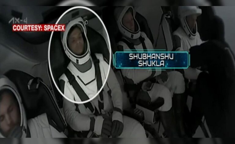 First Pic Of Astronaut Shubhanshu Shukhla Seated Inside Dragon Spacecraft