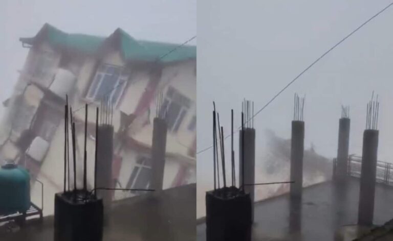 On Camera, 5-Storey House Collapses In Shimla Day After Evacuation Amid Heavy Rain