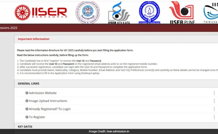 IISER Aptitude Test 2025 Result Out Soon, Document Submission Ends Today