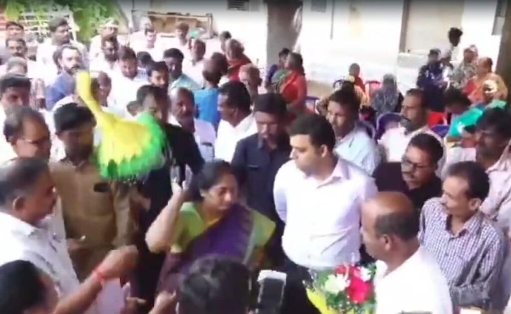 Video: Andhra Minister Tosses Bouquet After Official Fails To Answer Query