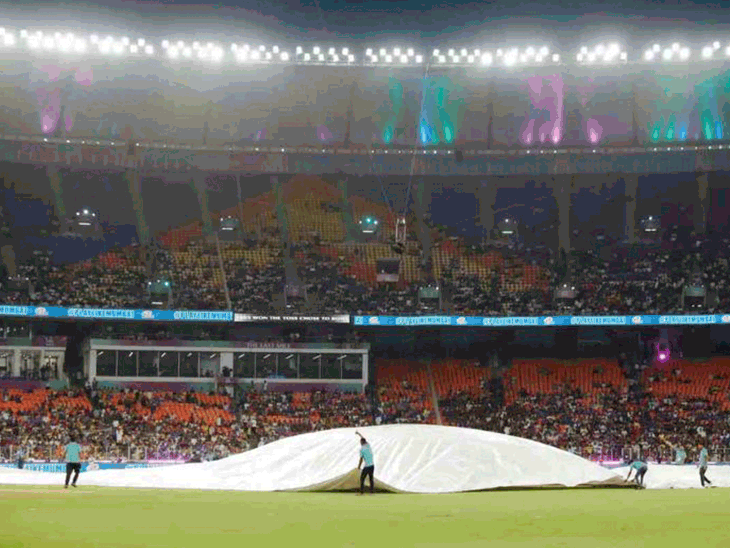 IPL फाइनल कल, अहमदाबाद में बारिश की 62% आशंका:80 हजार ऑनलाइन टिकट बिकीं; फ्लाइट्स का किराया ₹25 हजार तक पहुंचा