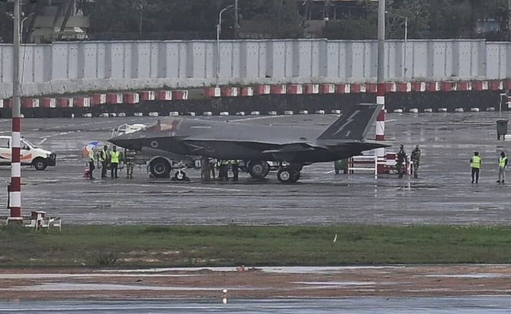 British F-35 Fighter Jet Makes Emergency Landing At Kerala Airport