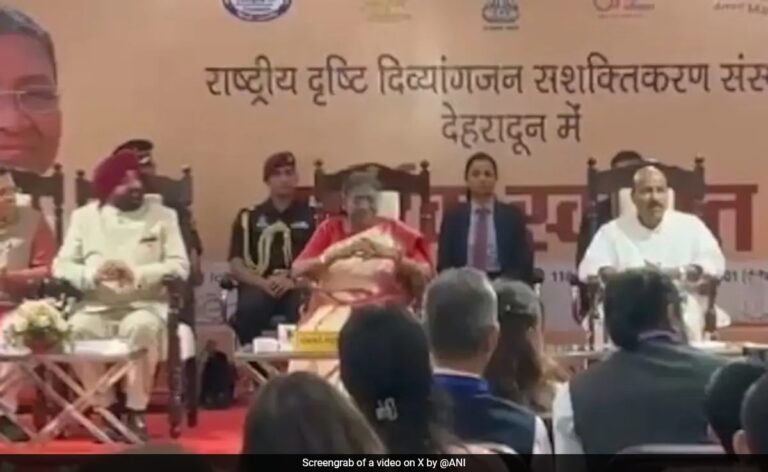 Video: President Turns Emotional As Visually Impaired Children Sing Birthday Song