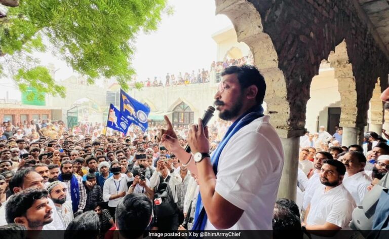 Chandrashekhar Azad Stopped From Visiting UP Village, Supporters Clash With Cops