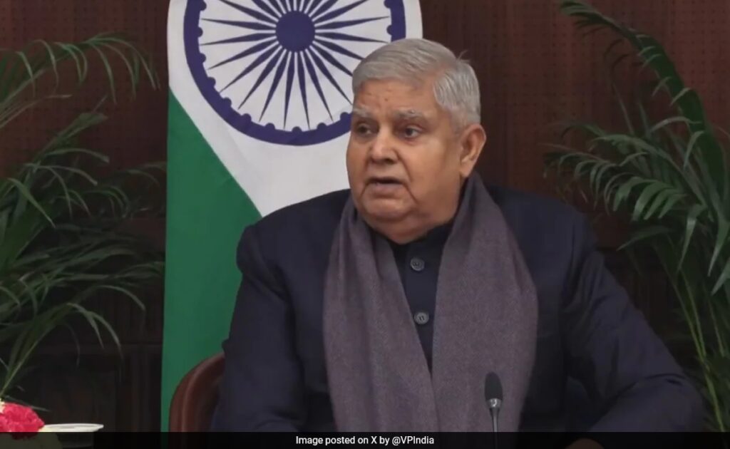 Jagdeep Dhankhar Resigns As Vice President, Says Will "Prioritise Health"