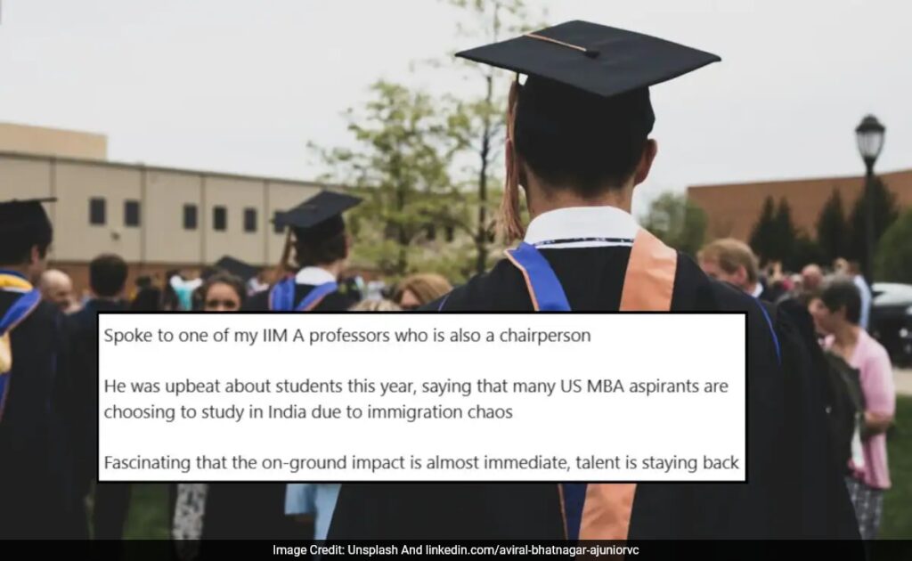 Are Indian MBA Aspirants Ditching US For India? LinkedIn Post Sparks Debate