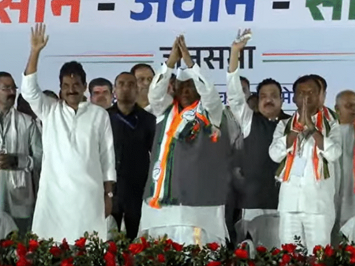 खड़गे बोले- नीतीश-नायडू की टांगों पर चल रहे मोदी:हर जगह मिलकर गरीबों को लूटने का काम कर रहे, कांग्रेस कार्यकर्ता मर-मिटने को तैयार