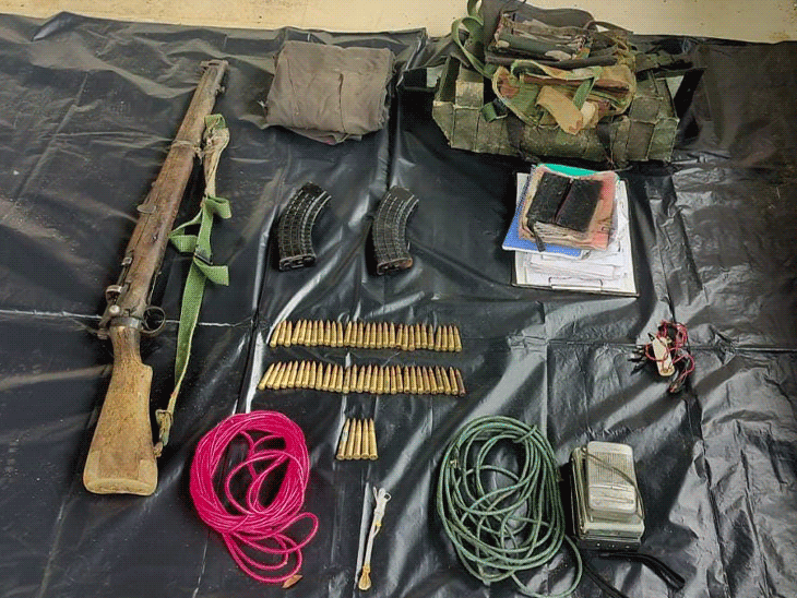 8 लाख का इनामी नक्सली स्नाइपर-डिप्टी कमांडर ढेर:बीजापुर के नेशनल पार्क एरिया में मुठभेड़, आईजी बोले- 18 महीने में 415 हार्डकोर नक्सली मारे