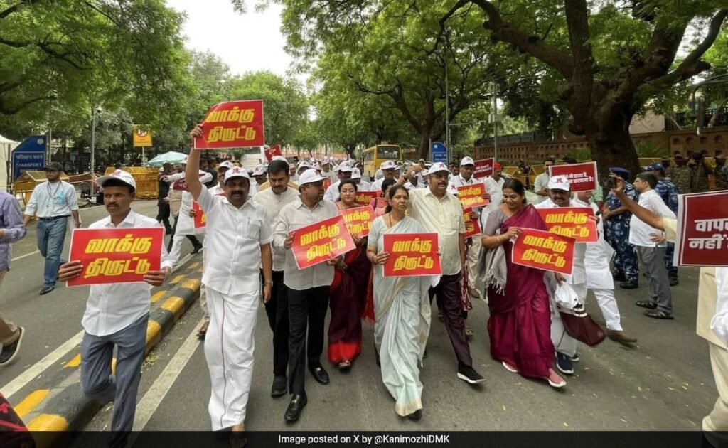 "Opposition Wants Digital Data, But Poll Body Giving Paper Data": DMK's Kanimozhi To NDTV