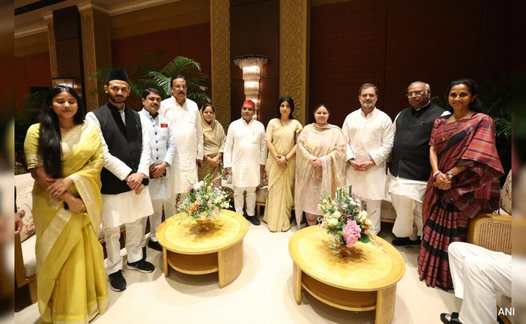 Mallikarjun Kharge Hosts Dinner For INDIA bloc MPs In Delhi