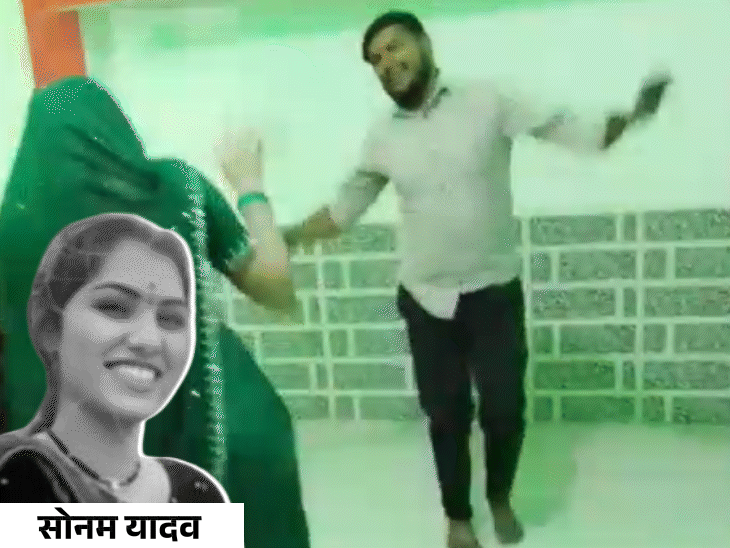 गरबा खेलते-खेलते हार्ट अटैक से मौत:पति के साथ डांस कर रही थी, दुर्गा प्रतिमा के सामने गिरी; पांच महीने पहले हुई थी शादी