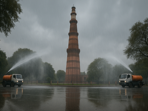 दिल्ली में दिवाली के अगले दिन कृत्रिम बारिश की तैयारी:सरकार बोली- मौसम विभाग की मंजूरी का इंतजार; राजधानी में प्रदूषण का लेवल 300 पार