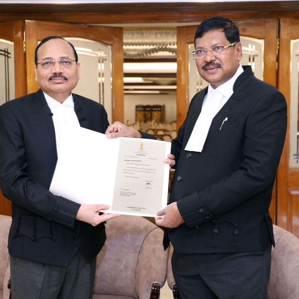 देश के 53वें चीफ जस्टिस बनेंगे जस्टिस सूर्यकांत:CJI बीआर गवई ने नाम की सिफारिश की; 14 महीने का होगा कार्यकाल