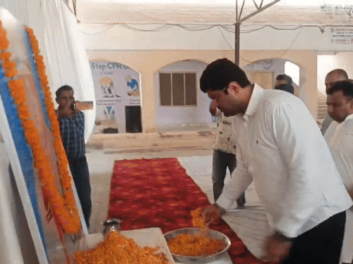 रोहतक ASI लाठर की रस्म पगड़ी:जुलाना में श्रद्धांजलि सभा, पूर्व डिप्टी सीएम पहुंचें; पत्नी बोलीं-हम पुलिस जांच से संतुष्ट