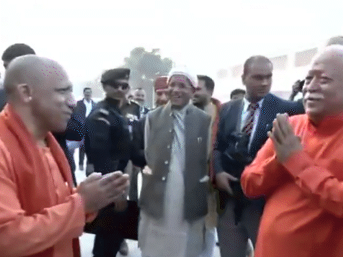 BJP नेता विनय कटियार बोले- डरपोकों के बीच नहीं जाता:राम मंदिर का श्रेय लेने वाले महाझूठे, मोदी कल धर्मध्वजा फहराएंगे