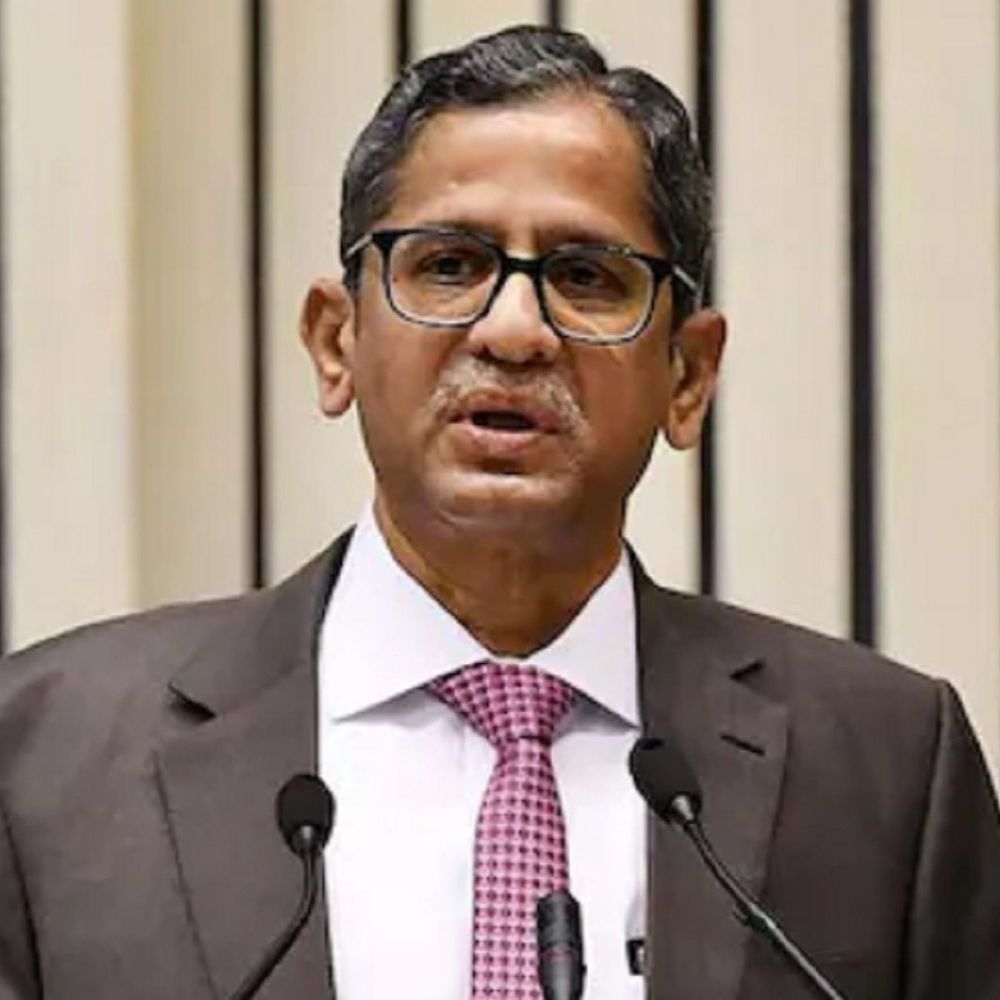 पूर्व CJI रमना बोले- मेरे परिवार पर फर्जी केस किए:ये सब मुझ पर दबाव बनाने की कोशिश थी; जगन सरकार में हुए किसान आंदोलन का जिक्र