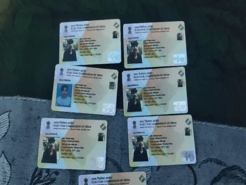 राजस्थान में एक युवक के नाम से 7 वोटर आईडी:सभी कार्ड में अलग-अलग मतदाता पहचान संख्या; कांग्रेस ने लगाया सिस्टम हाईजैक का आरोप