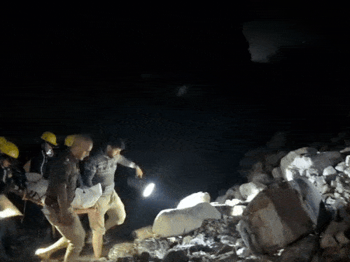 अल्मोड़ा के 3 टीचरों की मौत, खाई में गिरी कार:SDRF ने अंधेरे में एक शिक्षक को बचाया, हल्द्वानी शादी में शामिल होने जा रहे थे चारों