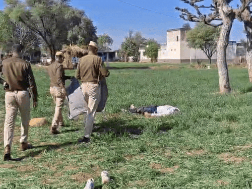 राजस्थान में गैंगवार, हिस्ट्रीशीटर समेत 2 की मौत:3 किलोमीटर दूर तक एक-दूसरे पर गोलियां चलाते रहे, भीड़ ने 2 बदमाशों को पकड़कर पीटा