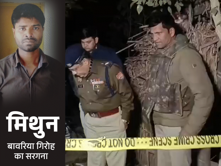 महिला की चेन लूटने वाला बदमाश 7 घंटे में ढेर:शामली में बावरिया गिरोह के सरगना को पुलिस ने घेरा तो कार्बाइन से की फायरिंग